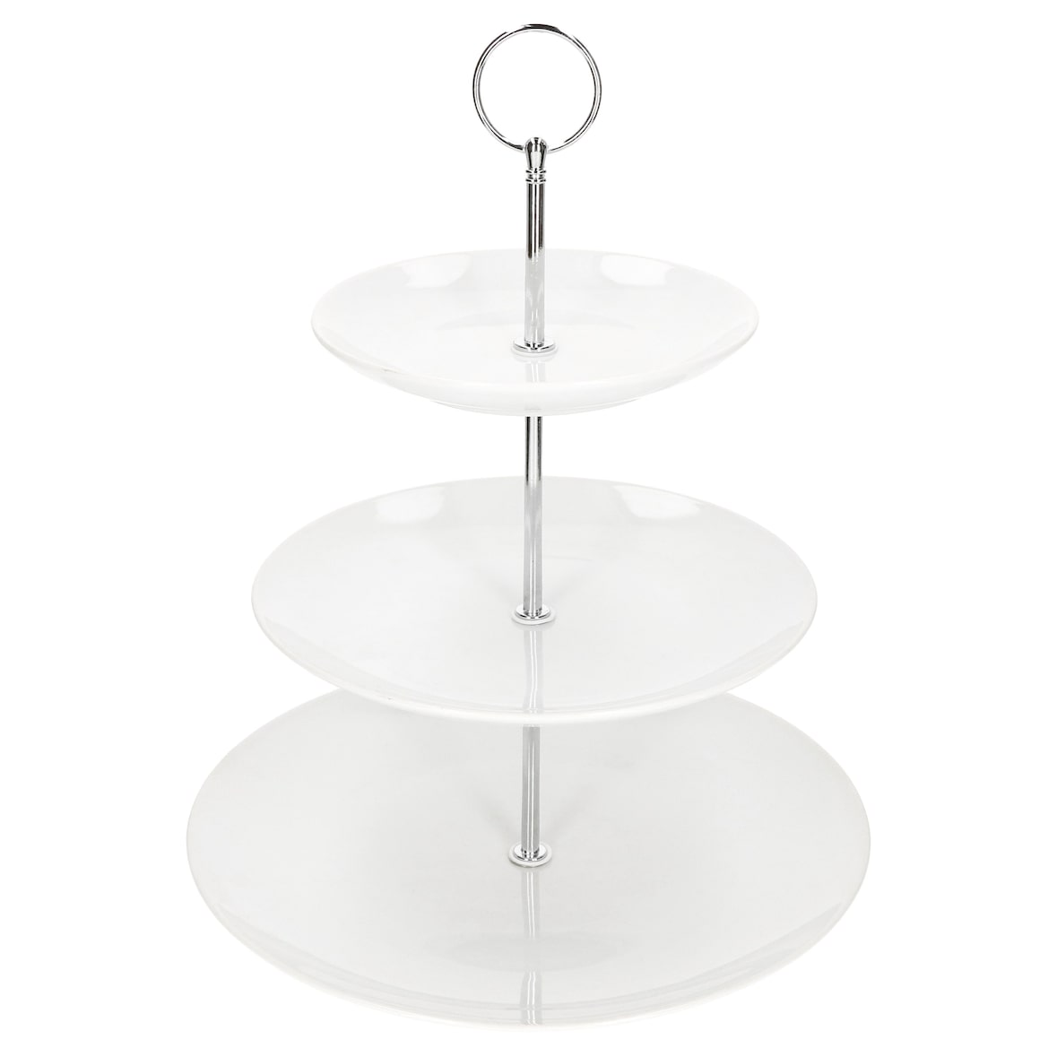 Etagere Porzellan weiß Rund - 24302284
