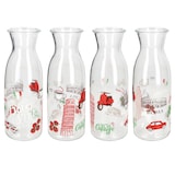 thumbnail of Ritzenhoff 6x Palermo Glas-Karaffe 1L italienischer Saft-Krug Wasserflasche Wein