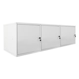 thumbnail of PROREGAL MegaDeal 3x Casier métallique verouillable CUBIC XL, HxLxP 45x45x45cm, Gris, Armoire à casier cube, consigne polyvalente, vestiaire
