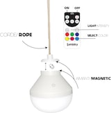 thumbnail of Lumisky MERIDA RGB H34CM kabellose Pendelleuchte Seegras Beige