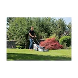 thumbnail of Tosaerba + 2 Batterie 40V + Caricabatterie, Taglio Ø43cm, 6 posizioni - Tosaerba Cordless Mulching 50L Contenitore 600 m² Giardino IKRA