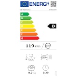 thumbnail of LG sèche-linge à pompe à chaleur 8kg 118l 700w RH8N15WH
