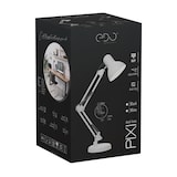 thumbnail of Retro Schreibtischlampe Arbeitslampe EDO PIXI E27 Weiß mit Clip