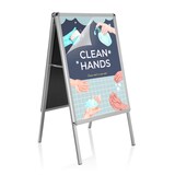 thumbnail of Kundenstopper / Gehwegaufsteller AGENDA II Aluminium silber hjh OFFICE