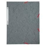 thumbnail of Exacompta  Cod. 55511E - Cartella 3 lembi con elastici in cartoncino lustré 400 g/mq - 24x32cm grigio - Confezione da  25 pz.