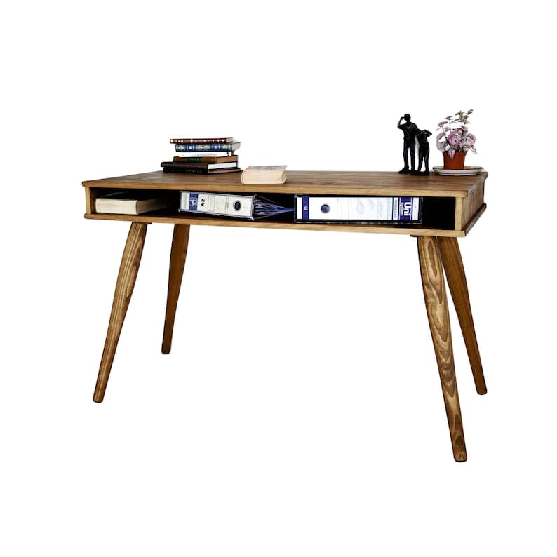 Ócrea Massivholz-Schreibtisch mit 4 sehr stabilen Beinen XXL- 100 x 50 Cm