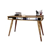 thumbnail of Ócrea Massivholz-Schreibtisch mit 4 sehr stabilen Beinen XXL- 100 x 50 Cm