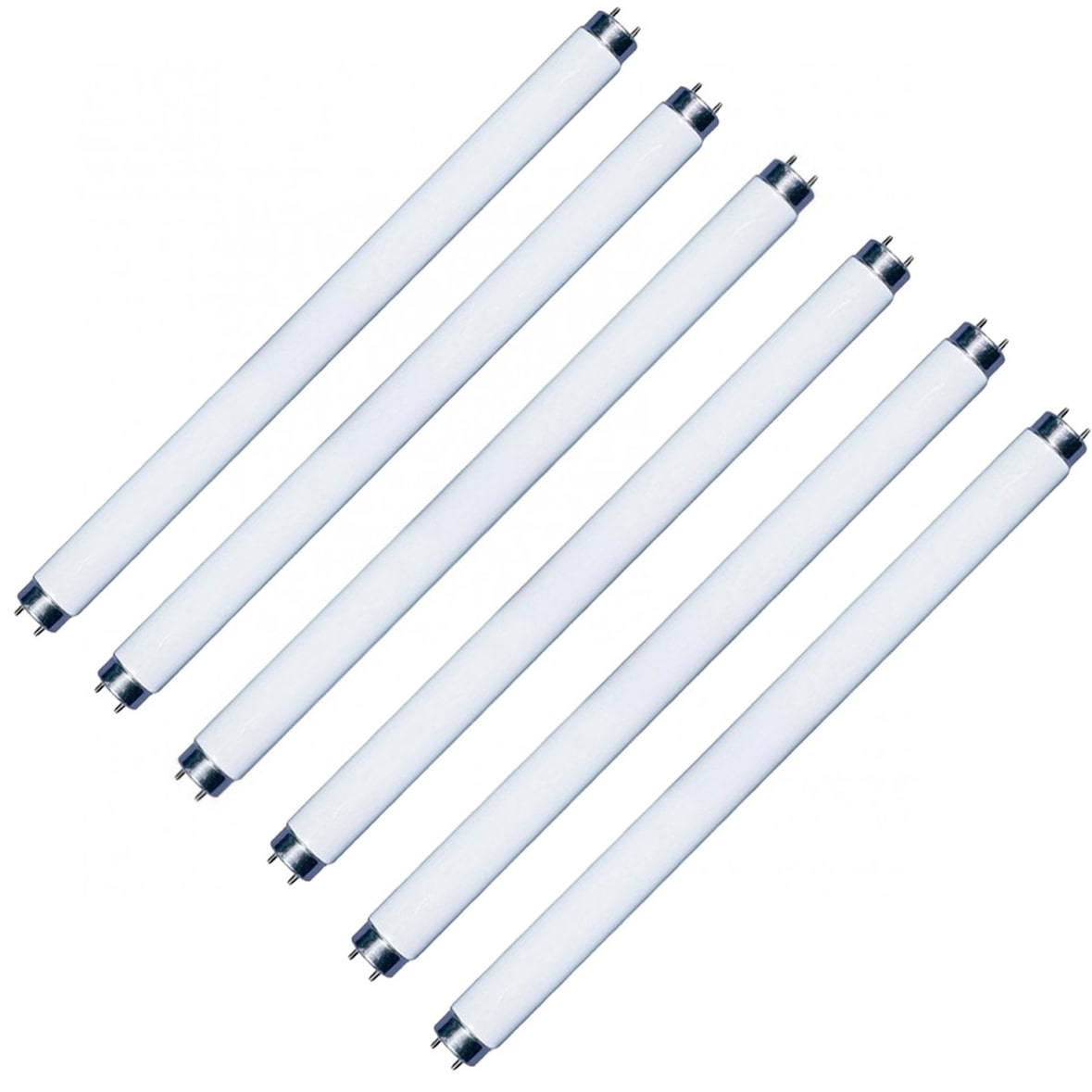 6 X Tubes De Rechange 15w Pour Destructeur D'insectes Elkc349nw Usage Non Intensif Electris