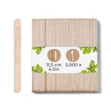 thumbnail of BIOZOYG 5000 Stück Holzspatel  Holzstäbchen, Eisstiele, Rührstäbchen  biologisch abbaubar, lebensmittelecht, plastikfrei  Bastelholz, Holzstäbe