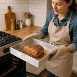 thumbnail of Giemme Spoleto – Bandeja cuadrada de aluminio alimentario, borde alto 6 cm, 37x37 cm