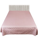 thumbnail of Tagesdecke Überwurf Bettüberwurf 220x240 Rosa Sofaüberwurf Rauten Gesteppt Wattiert warm