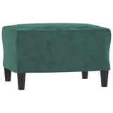 thumbnail of vidaXL Sessel mit Hocker Dunkelgrün 60 cm Samt