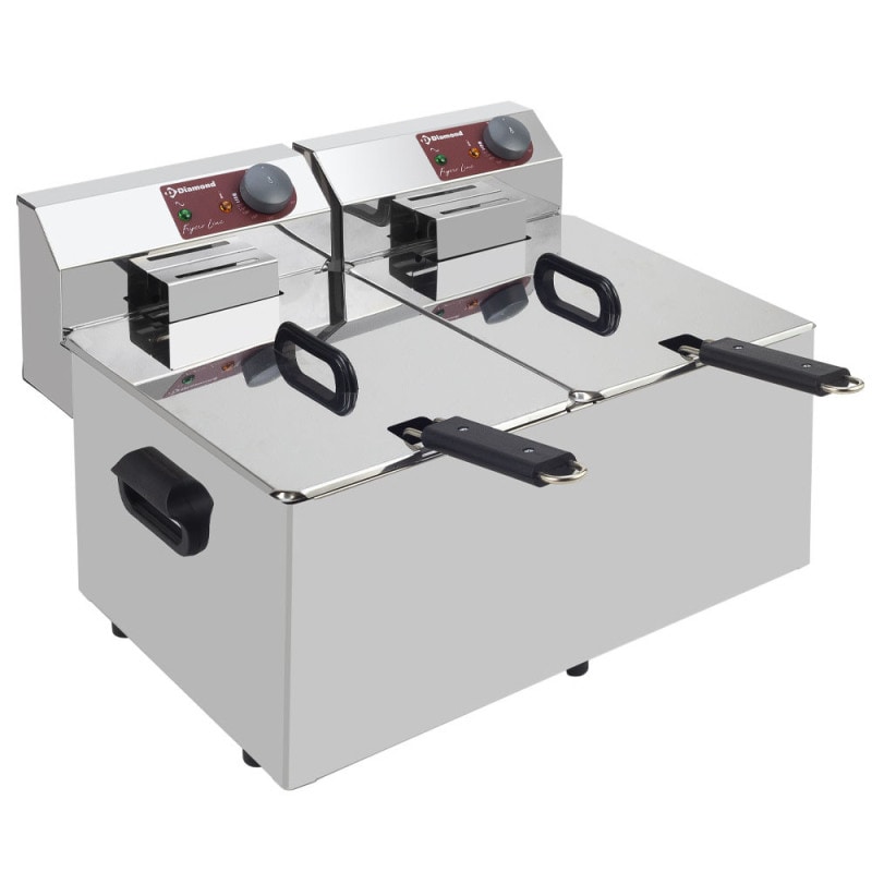 Friteuse de table électrique 2x7 litres - Diamond