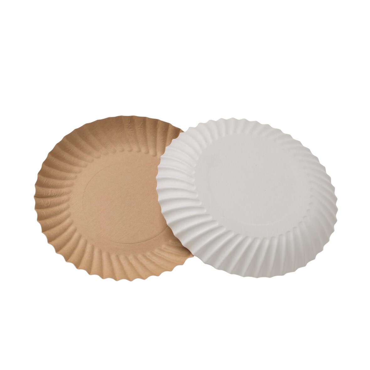 Nordia Assiette  ronde carton écru 24 cm x 500 Nordia - 684839