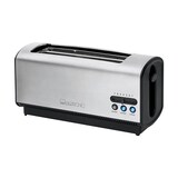 thumbnail of Clatronic TA 3687 Tostadora Pan, Ranura Ancha 4 Rebanadas, Regulador Nivel Tostado, 3 Funciones, Calienta Panecillos, Plata, 1200W