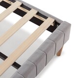 thumbnail of Base tapizada Eris 140x200 cm color Gris claro