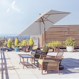 thumbnail of Outsunny Guarda-Sol de Jardim Inclinável 200x150x230cm Creme