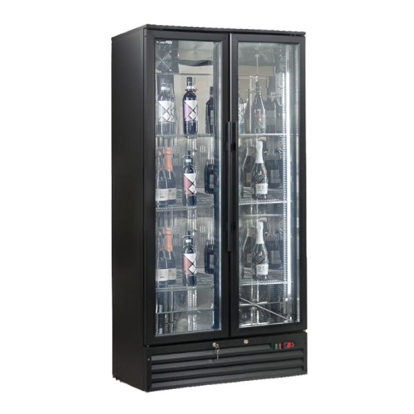 Cantina vini monotemperatura per 200 bottiglie a refrigerazione ventilata - griglie in acciaio inox