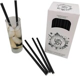 thumbnail of 280x Papiertrinkhalme FSCR Papier Longdrink schwarz O 8mm 195 mm