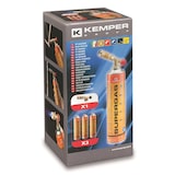 thumbnail of Chalumeau soudure à gaz cartouches de gaz valve 7/16 600ml x3 KEMPER