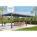 thumbnail of Weide Deluxe Plus | Pergola Voll Aluminium freistehend | 4 x 8 M | Lamellendach anthrazit