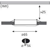 thumbnail of Paulmann Éclairages encastrés LED pour meubles Micro Line Kit de 3  rond 65mm 3x4,5W 3x300lm 230V  2700K Blanc 93554