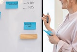 thumbnail of Agiles Whiteboard Meet up Rahmen schwarz 900x1800x17mm.