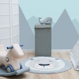 thumbnail of 50L Cesta Ropa Sucia con Tapa - 30x30x60 Cubo Estrecho - Canasta Plegable Gris