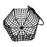 thumbnail of MUEBLEAR - Conjunto de cesto plástico preto + pinças 21x17x11cm