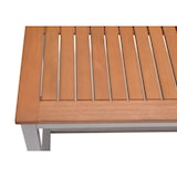 thumbnail of METRO PROFESSIONAL Bierzeltgarnitur 3-tlg. Lynx, Alu/Eukalyptusholz, 1 Biertisch 161 x 70 cm, 2 Bierbänke 147 x 30 cm, silber