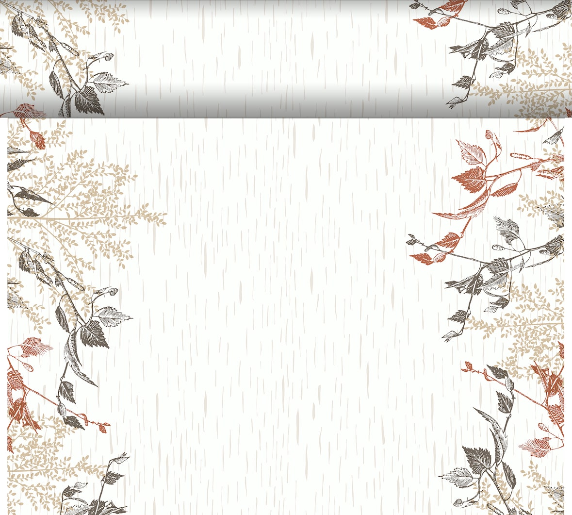 Duni Bio Dunicel® Tête-à-Tête-Tischläufer 0,4 x 24 m Wood & Nature, 4 Stk/Krt (4 x 1 Stk)