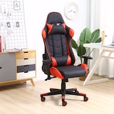 thumbnail of Sedia da ufficio professionale Gaming Racer Rosso, Sedia con braccioli, supporto e cuscino lombare