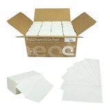 thumbnail of Falthandtuch Huchtemeier, weiß, 100 % Recycling, 2-lagig, 23x21 cm, V-Falz, 16x200=3.200 Tücher im Karton #V2F3200-RC65-SM