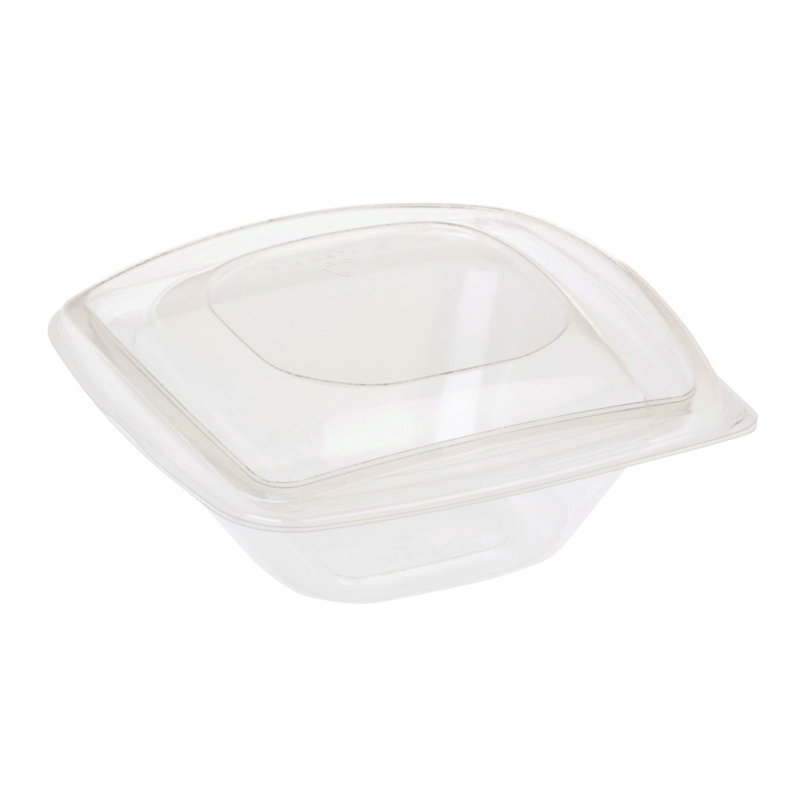 80x BIO Salatschalen mit Deckel aus Bio-Kunststoff (PLA) transparent 240 ml