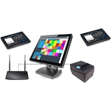 thumbnail of 15" GASTRO Kassensystem mit 2x 7" Bestellterminal, Bondrucker, Hauptkasse für Restaurant, Cafe, Biergarten