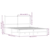 thumbnail of vidaXL Metallbett ohne Matratze Sonoma-Eiche 140x190 cm