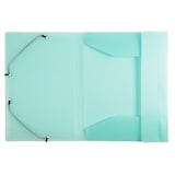 thumbnail of Exacompta - Réf. 55170E - Carton de 25 chemises à élastiques Chromaline pastel - en PP translucide - 24x32 cm pour format A4 - couleurs assorties