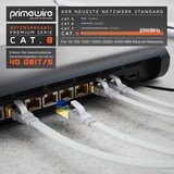 thumbnail of Primewire Flachbandpatchkabel CAT 8 - Gigabit Ethernet LAN Kabel - 40 Gbit/s - S/FTP PIMF Schirmung - Netzwerkkabel - 3m