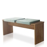 thumbnail of Lycce Bankauflage BLAU Klemmkissen gepolstert - mit 1 Leiste für Sitzbank ab Tiefe 35cm  - zb. für Gastraum, Stühle, Bänke etc.