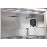 thumbnail of Botellero expositor trasbarra, 3 puertas abatibles, acero inoxidable/aluminio/cristal, 90x135x52cm, 280W, refrigeración por aire, 330L, Polar GL009