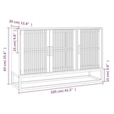thumbnail of vidaXL Sideboard Weiß 105x30x65 cm Holzwerkstoff