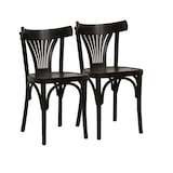 thumbnail of METRO PROFESSIONAL Chaise de restaurant Lyra ,lot de 2, bois de hêtre, wengé