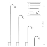 thumbnail of Gartenspieß Gartenstecker für Laternen Leuchten Deko 60-120cm Schäferhaken 2St