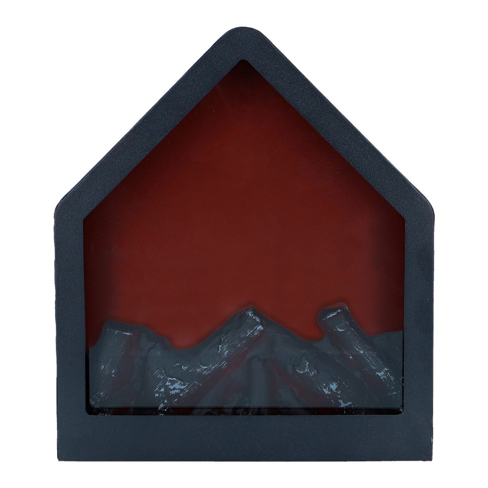 Lareira elétrica decorativa LED pentagonais minimalistas Ambients