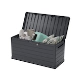 thumbnail of Caixa de Arrumação Exterior 350L - Jardim Peito Cinzento 118.5x52x57cm - Alças de Transporte - ArtPlast Resistente à Água