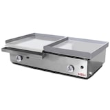 thumbnail of MBH - Gasgrill Bratplatte 400x400 mm aus laminiertem Stahl mit 400x400 mm Modul speziell für Frankfurt. Fry Top für die Gastronomie.
