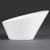 thumbnail of Olympia Whiteware ovale hellende kommen 13,3x15,4cm