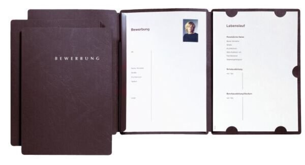 Pagna Bewerbungsmappe "Select" schwarz mit Klemmschiene