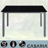 thumbnail of Alu Gartentisch 150x90x75cm silber