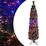 thumbnail of vidaXL Künstlicher Weihnachtsbaum Schlank mit Ständer 150 cm Glasfaser